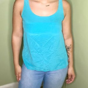 Silky Turquoise Tank